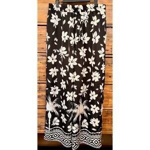 HOUSE OF HARLOW 1960 Black & White Wide Leg Lounge Pants Sz L